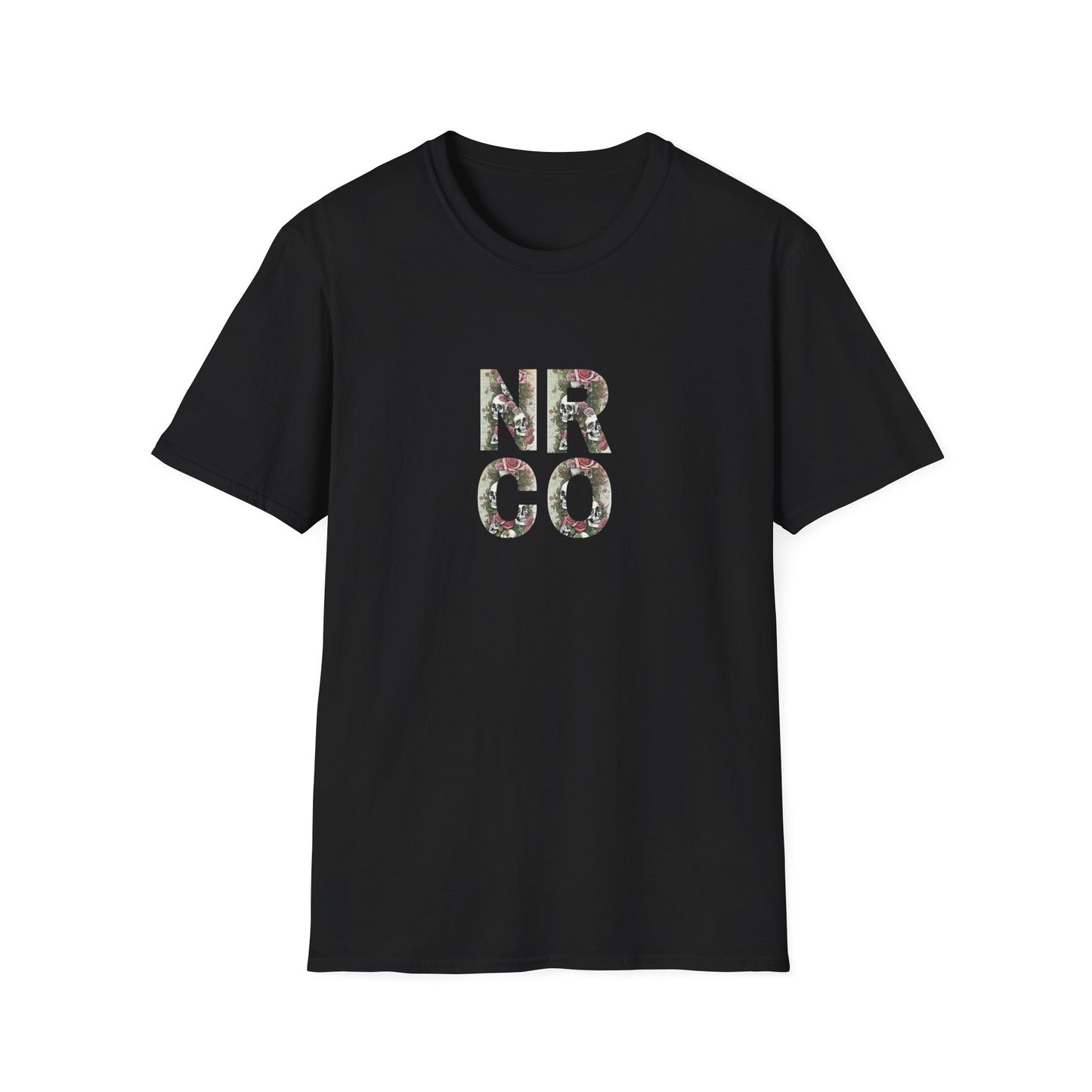 No Rest Co. Floral Graphic T-Shirt - Skulls and Nature Inspired Design