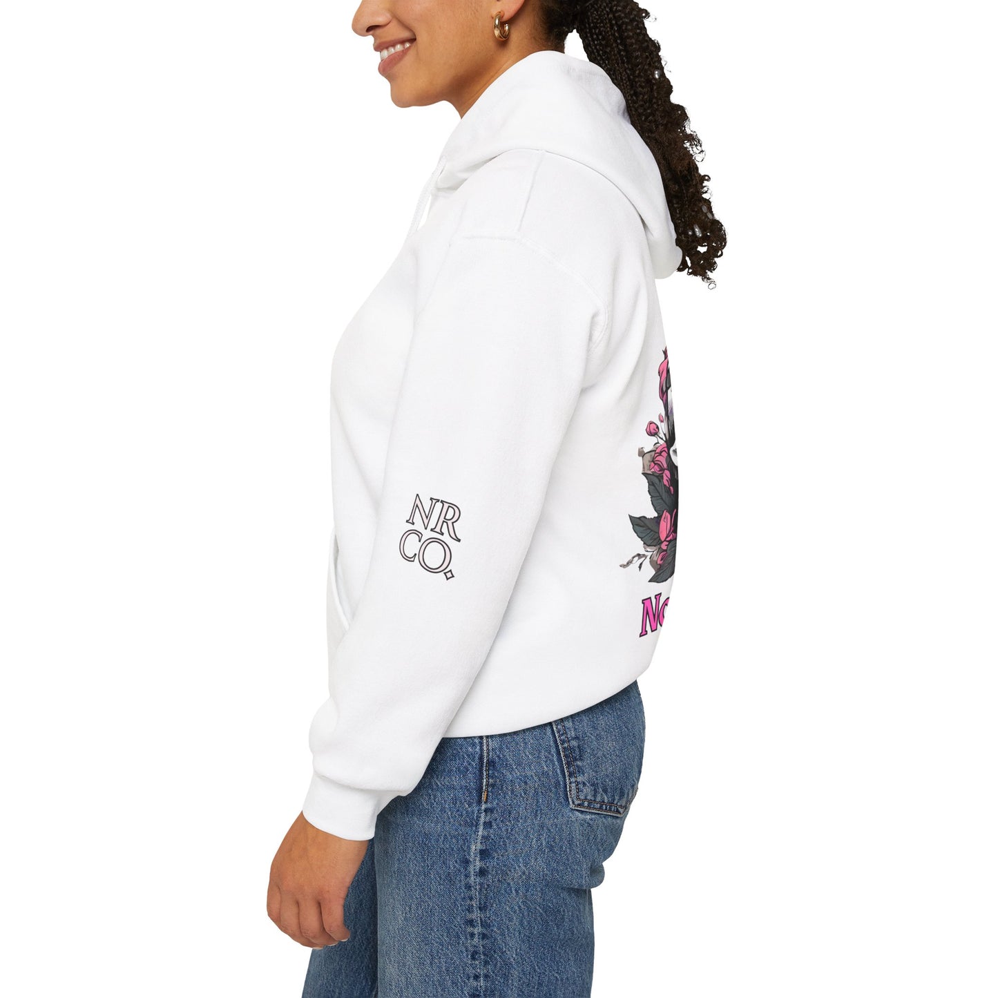 Skull Floral Design Hooded Sweatshirt - No Rest Co.