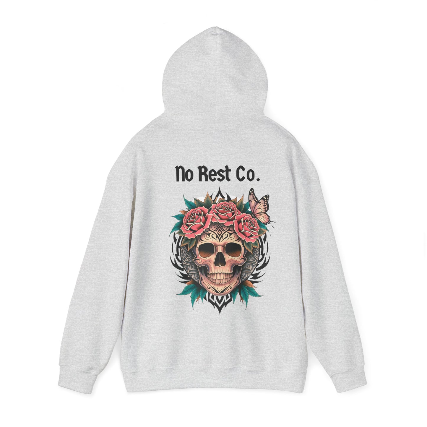No Rest Co. Skull & Roses Graphic Hoodie - No Rest Co.