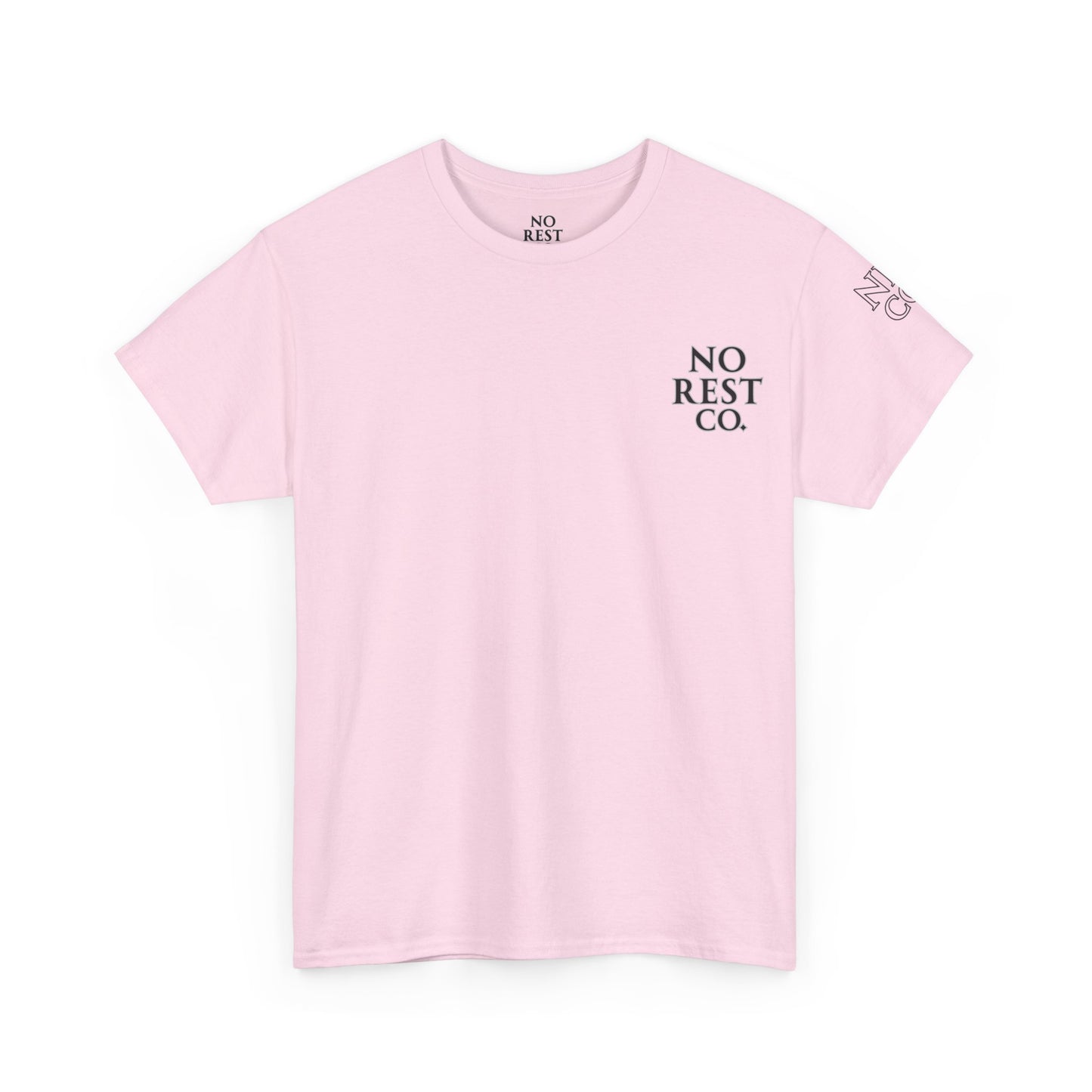 No Rest Co. Heavy Cotton Tee - Floral Skull Graphic T-Shirt