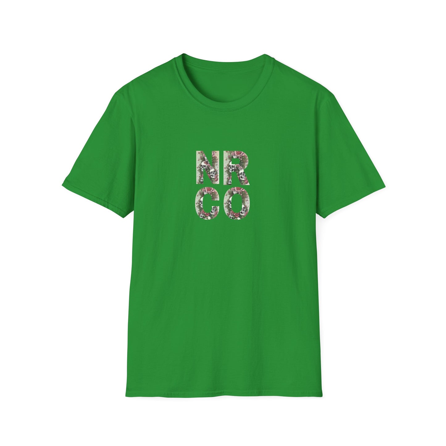 No Rest Co. Floral Graphic T-Shirt - Skulls and Nature Inspired Design