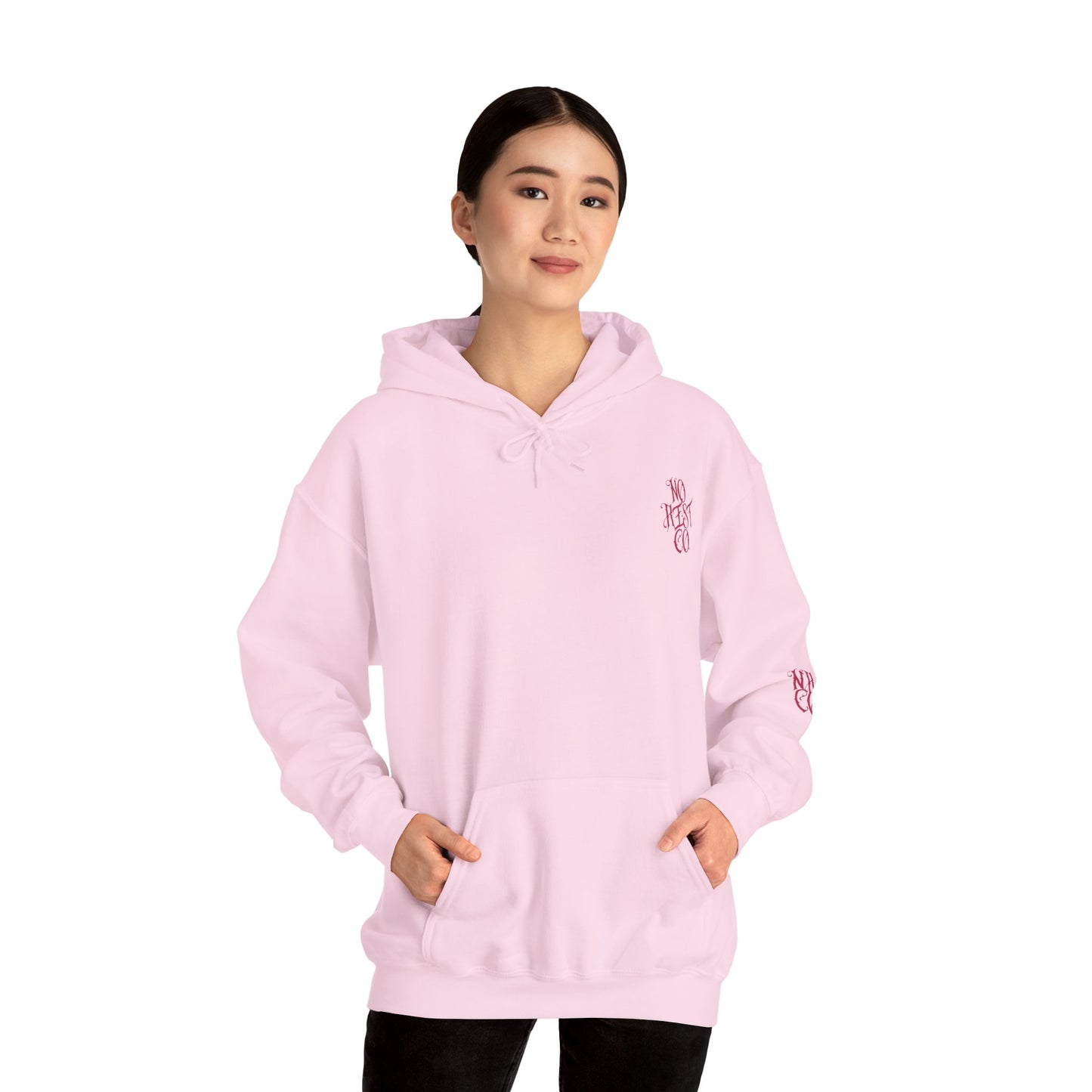 Skull Floral Hooded Sweatshirt - Heavy Blend™
