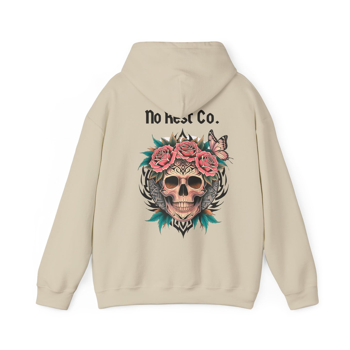 No Rest Co. Skull & Roses Graphic Hoodie - No Rest Co.