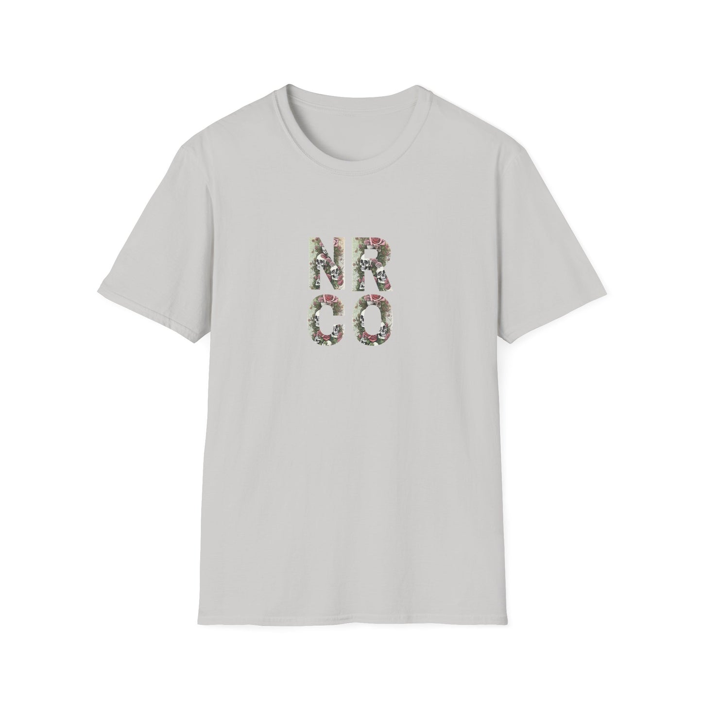 No Rest Co. Floral Graphic T-Shirt - Skulls and Nature Inspired Design