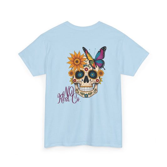 No Rest Co. Colorful Skull Graphic Tee