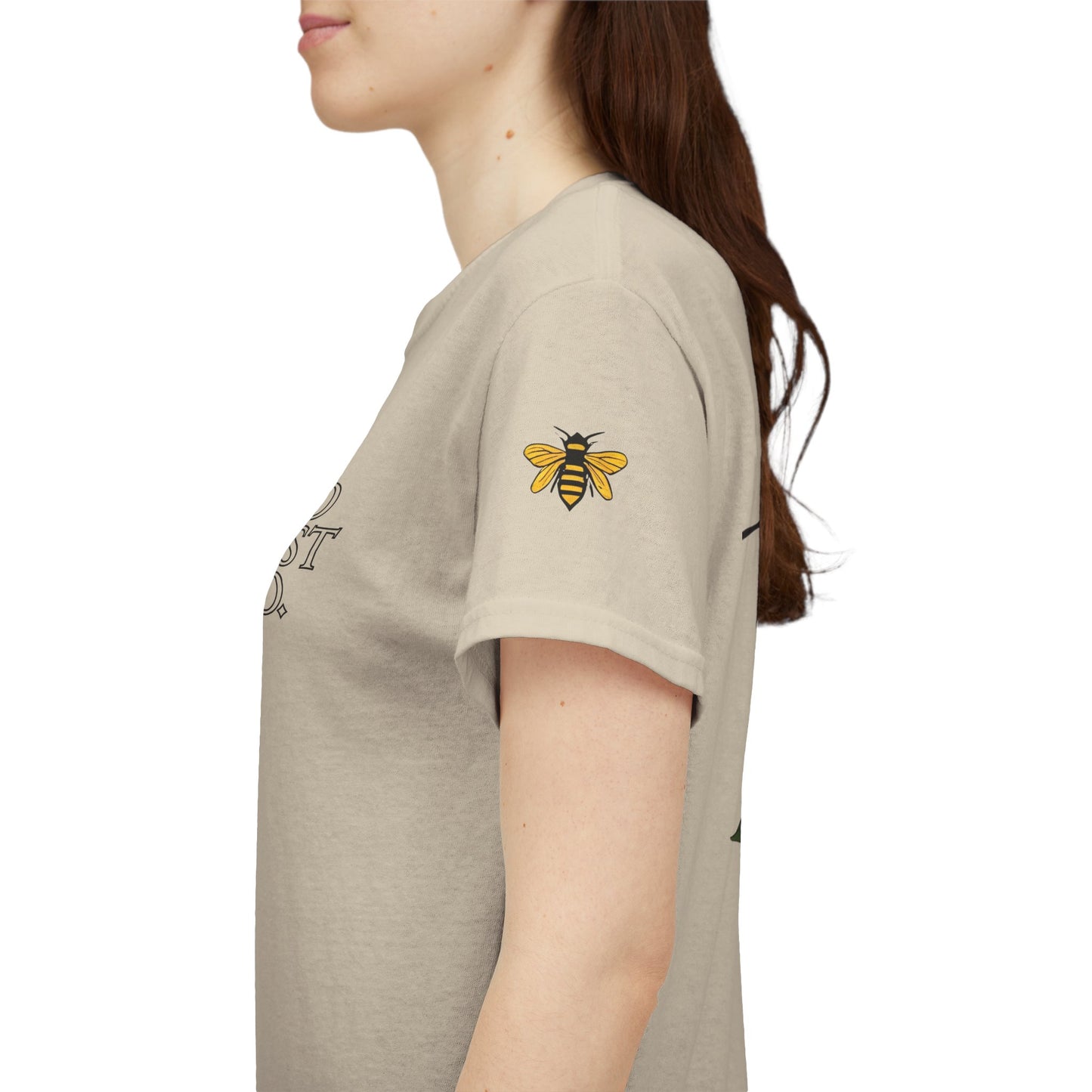 Day of the Dead Inspired Heavy Cotton Tee - No Rest Co. Skull & Sunflower Design