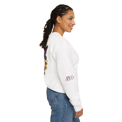 No Rest Co. Skull & Butterfly Graphic Sweatshirt