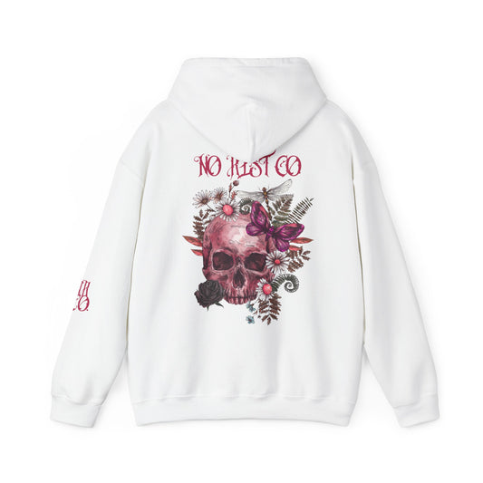 Skull Floral Hooded Sweatshirt - Heavy Blend™