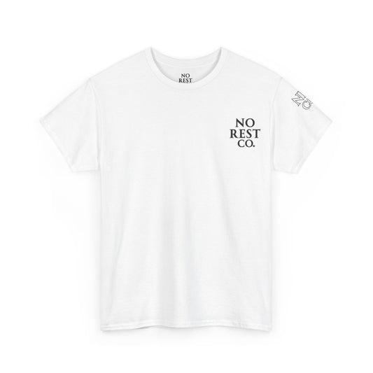 No Rest Co. Heavy Cotton Tee - Floral Skull Graphic T-Shirt
