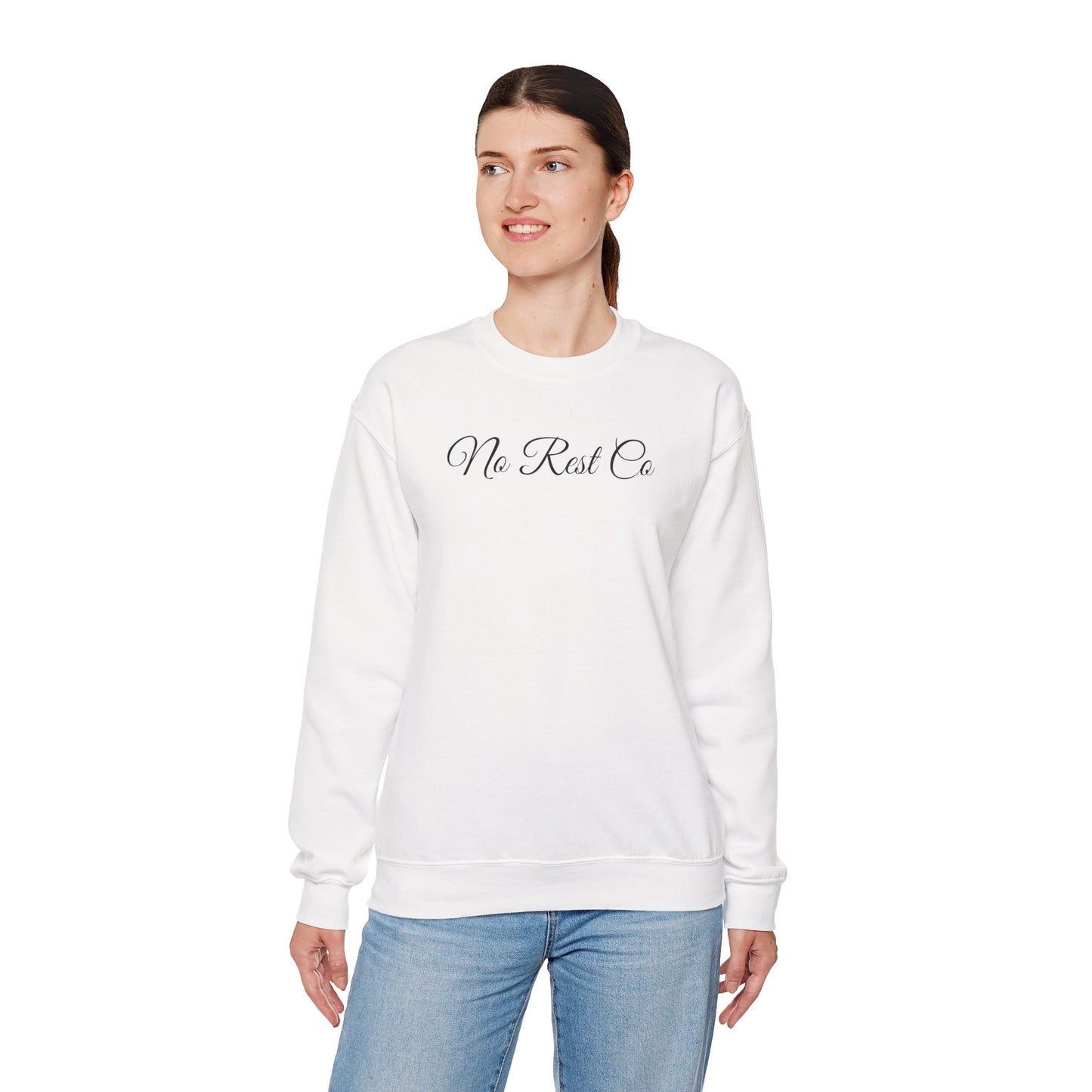 Spirit Heavy Blend Crewneck Sweatshirt with Floral Skull Design