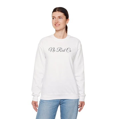 Spirit Heavy Blend Crewneck Sweatshirt with Floral Skull Design