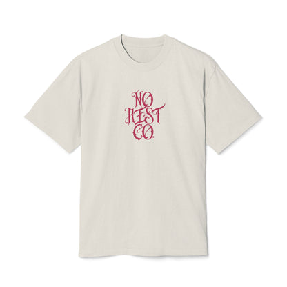 Heavy Faded Tee - No Hesitation Floral Skull Design