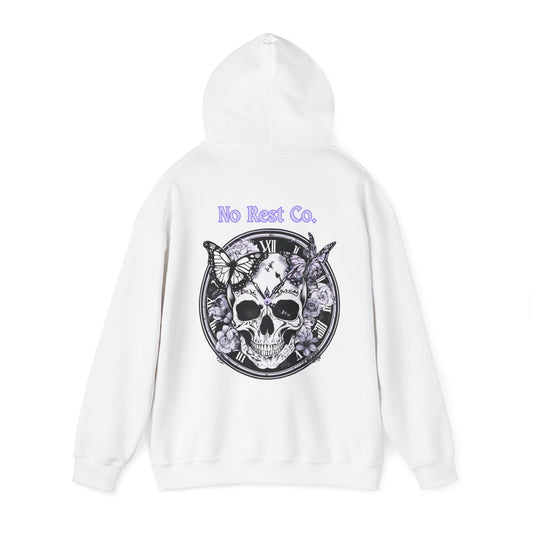 Skull & Butterfly Hoodie - No Rest Co. Graphic Sweatshirt for Comfortable Chill Days