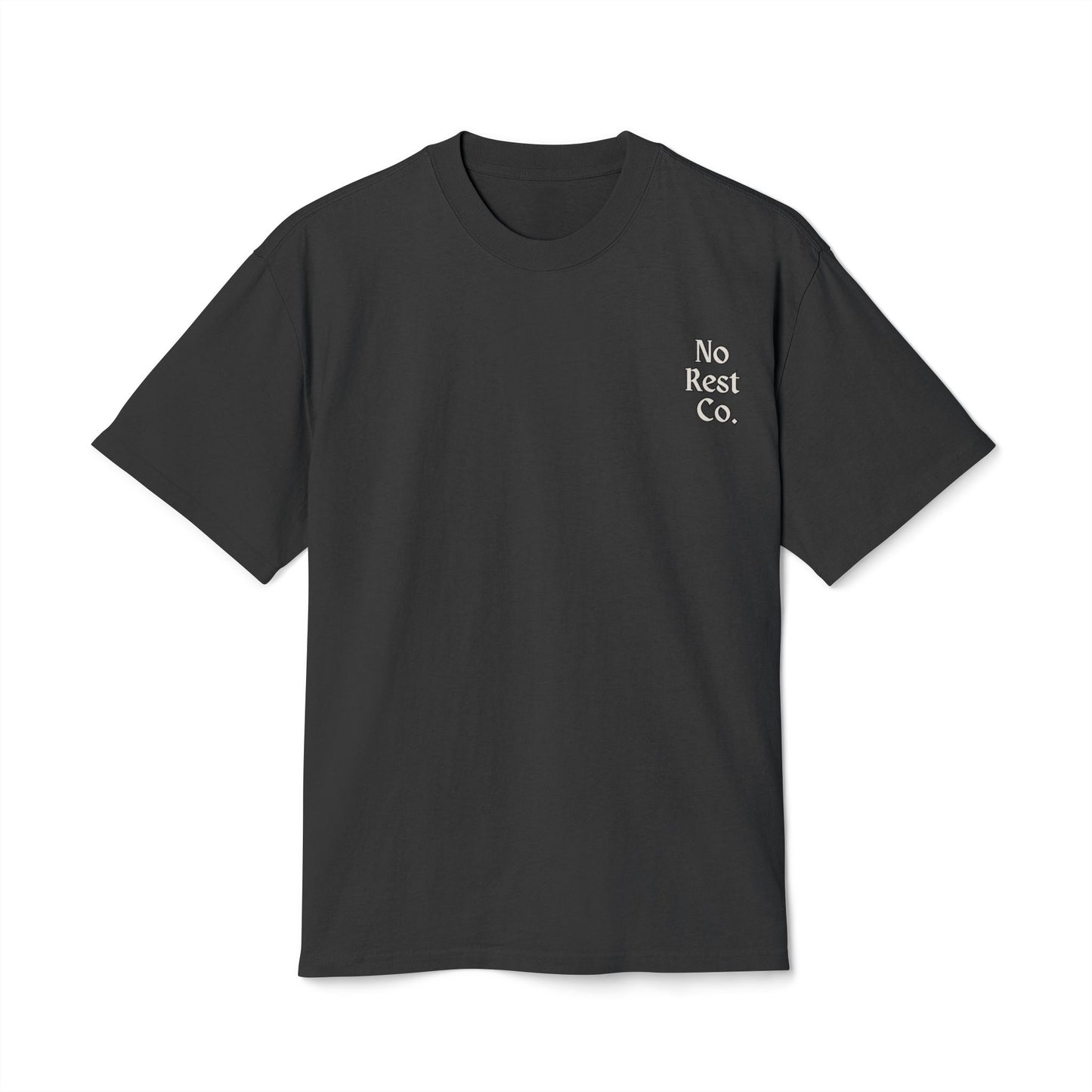 No Rest Co. Heavy Faded Skull Tee -  Vintage Aesthetic