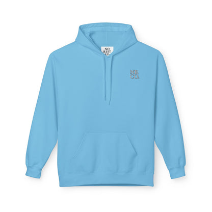 No Rest Co. Midweight Fleece Hoodie - Perfect for Year-Round Comfort