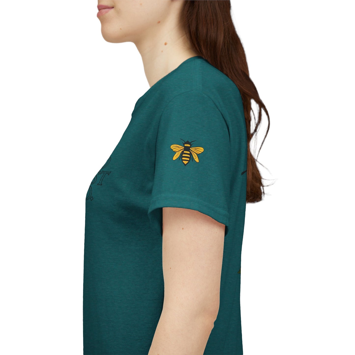 Day of the Dead Inspired Heavy Cotton Tee - No Rest Co. Skull & Sunflower Design