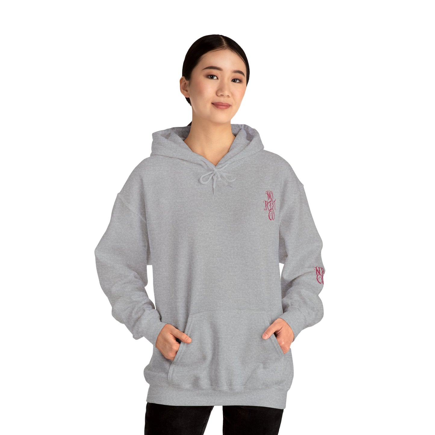 Skull Floral Hooded Sweatshirt - Heavy Blend™