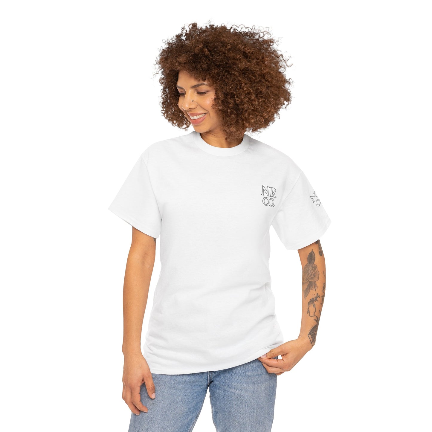 No Rest Co. Heavy Cotton Tee - Floral Skull Graphic T-Shirt