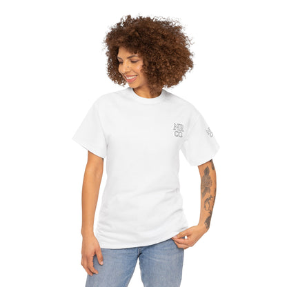 No Rest Co. Heavy Cotton Tee - Floral Skull Graphic T-Shirt