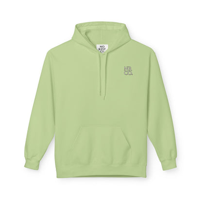 No Rest Co. Midweight Fleece Hoodie - Perfect for Year-Round Comfort