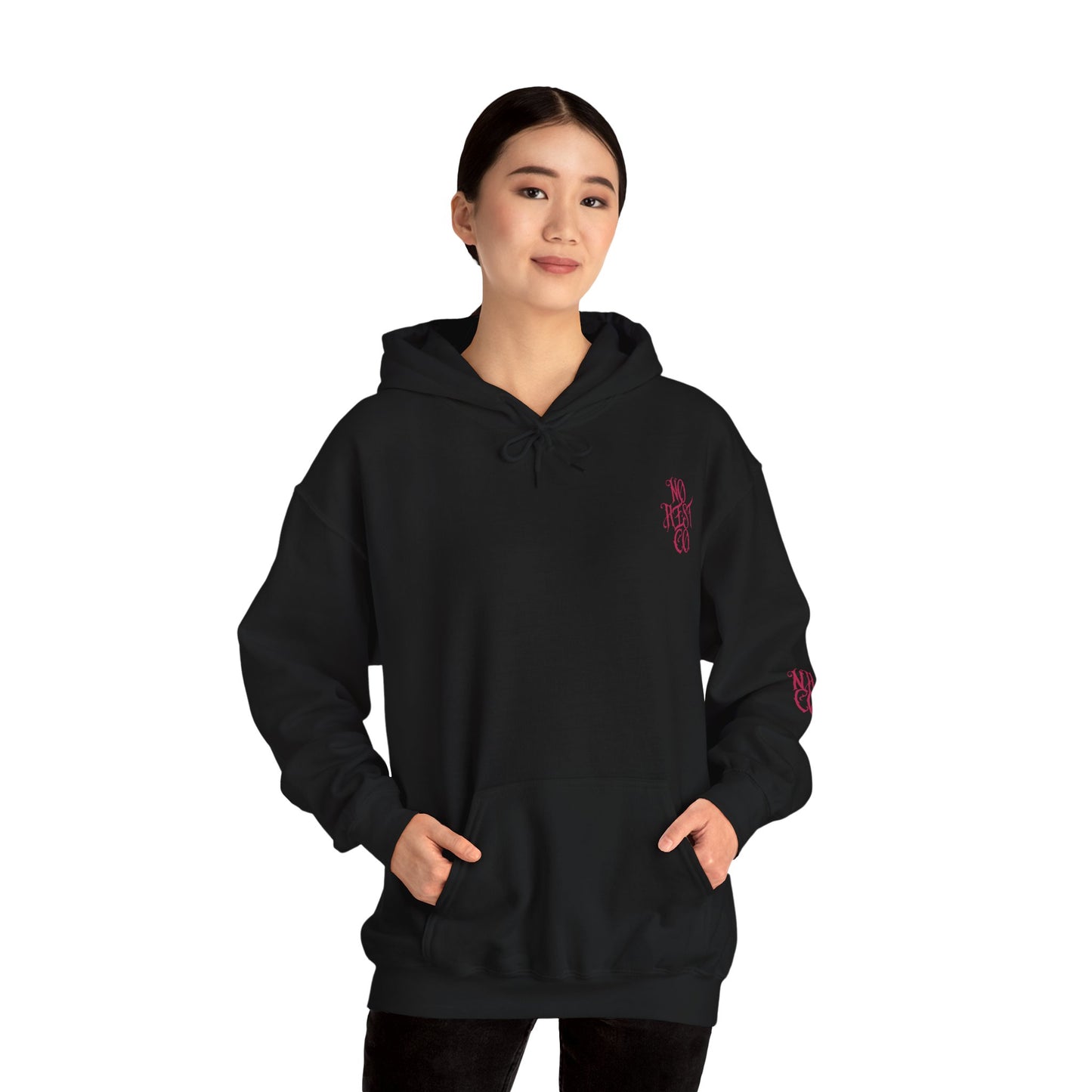Skull Floral Hooded Sweatshirt - Heavy Blend™