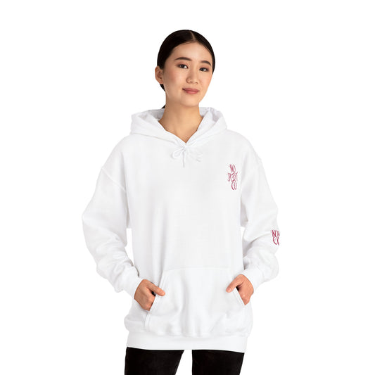 Skull Floral Hooded Sweatshirt - Heavy Blend™