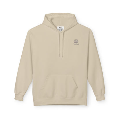 No Rest Co. Midweight Fleece Hoodie - Perfect for Year-Round Comfort