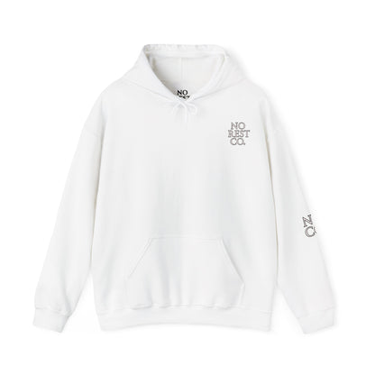 Skull Floral Design Hooded Sweatshirt - No Rest Co.