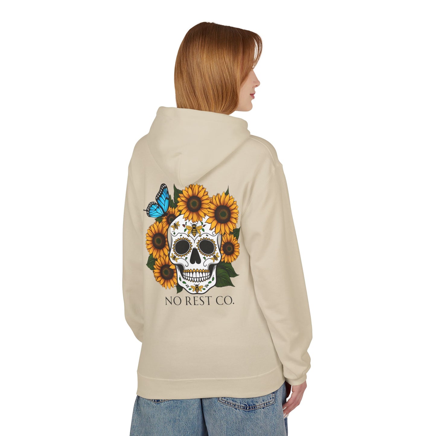 No Rest Co. Midweight Fleece Hoodie - Perfect for Year-Round Comfort