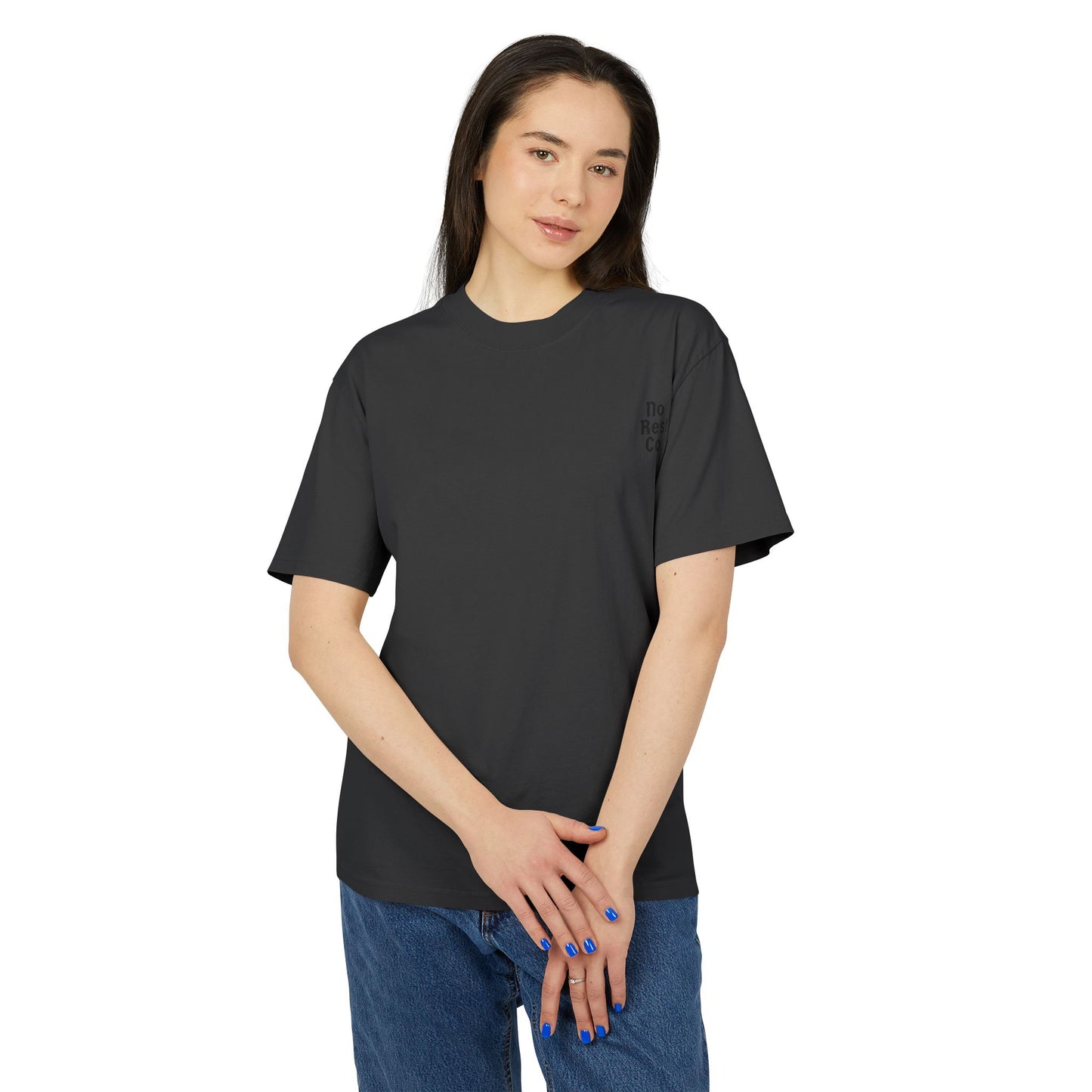 Unisex Faded Tee - No Rest Co. Skull and Butterfly Design