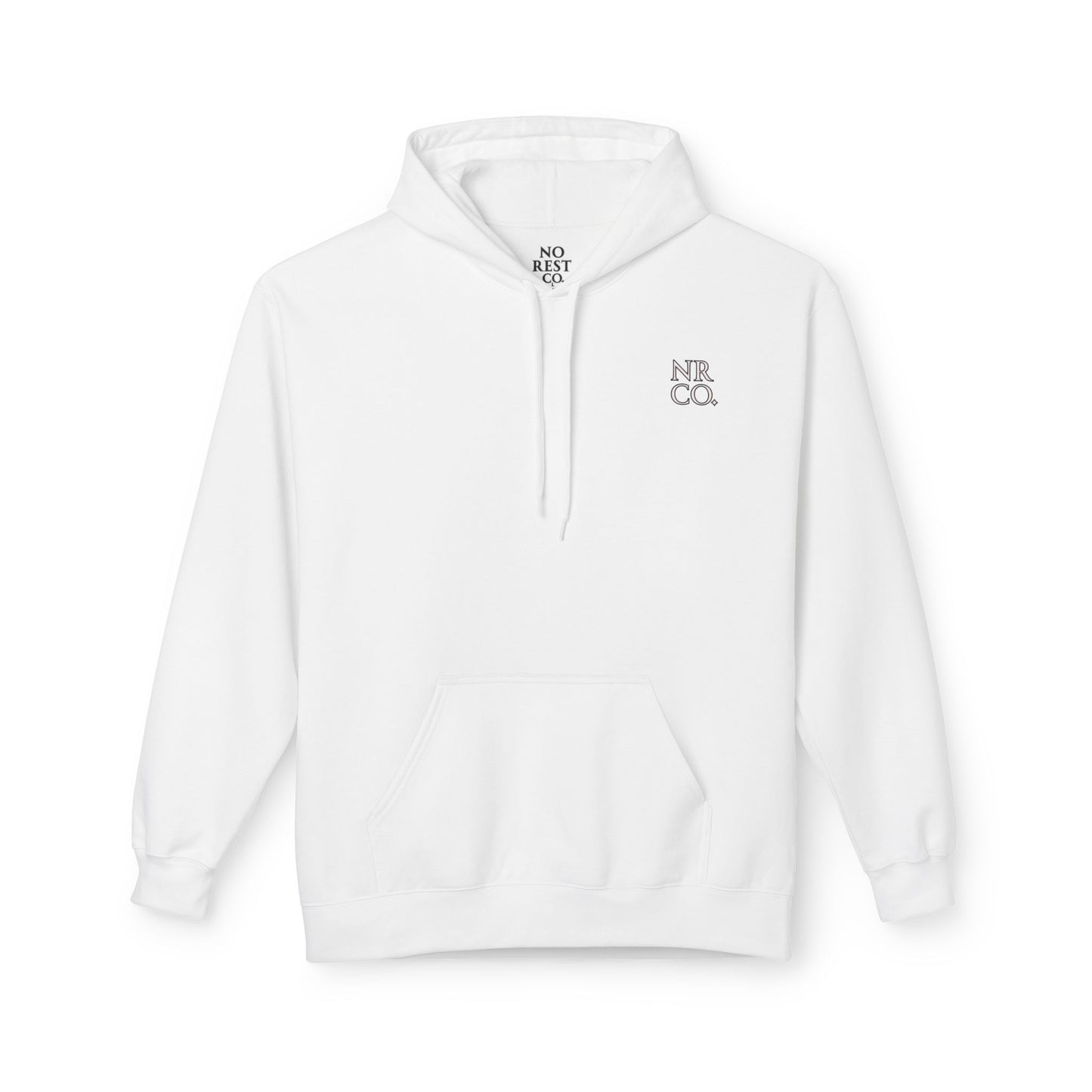 No Rest Co. Midweight Fleece Hoodie - Perfect for Year-Round Comfort