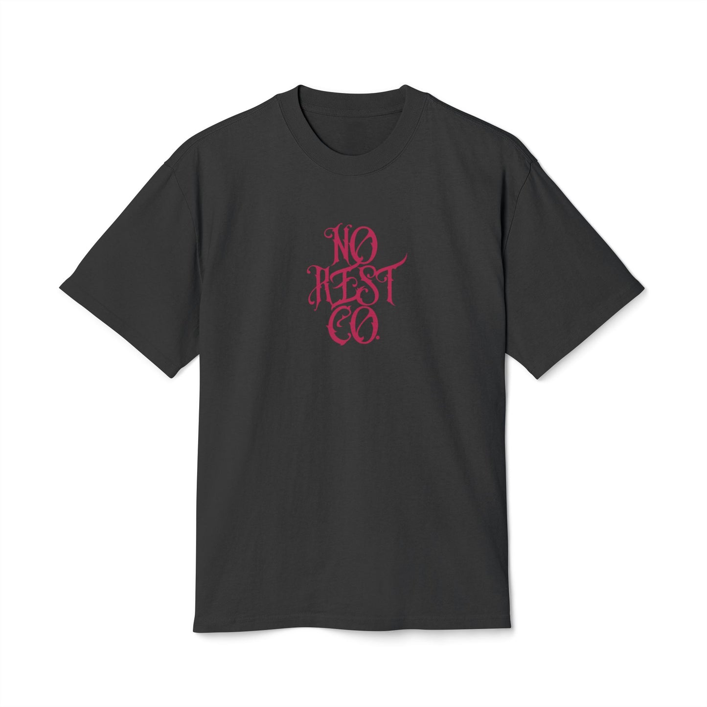 Heavy Faded Tee - No Hesitation Floral Skull Design