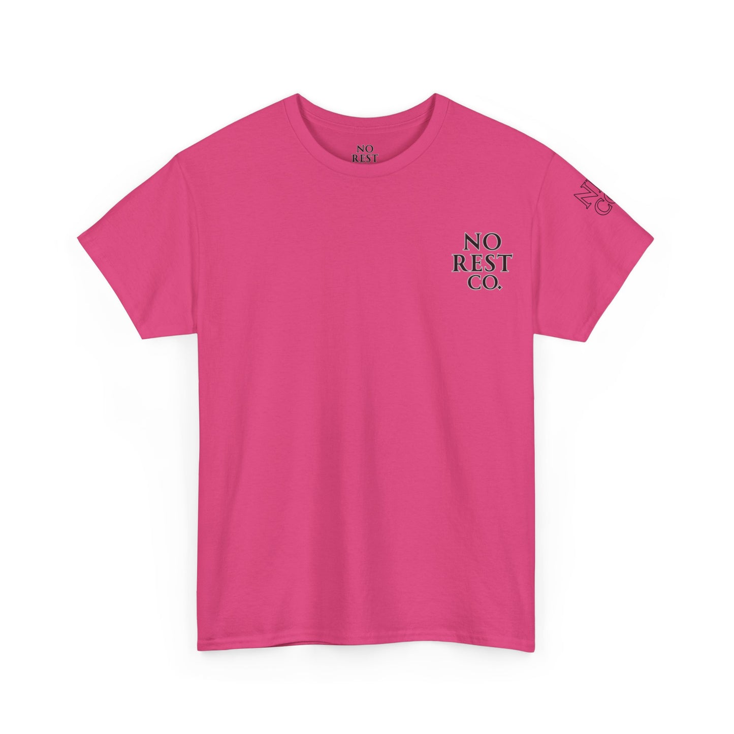 No Rest Co. Heavy Cotton Tee - Floral Skull Graphic T-Shirt