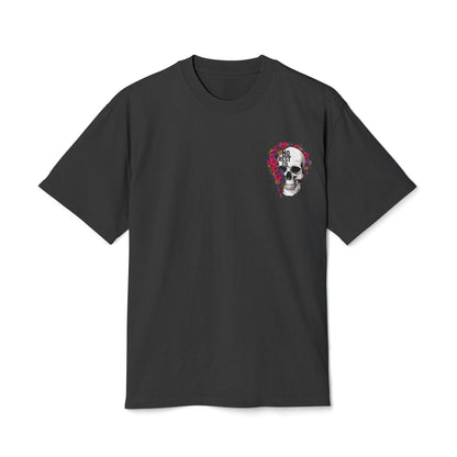 No Rest Co. Floral Skull Graphic Tee - Heavy Faded T-Shirt