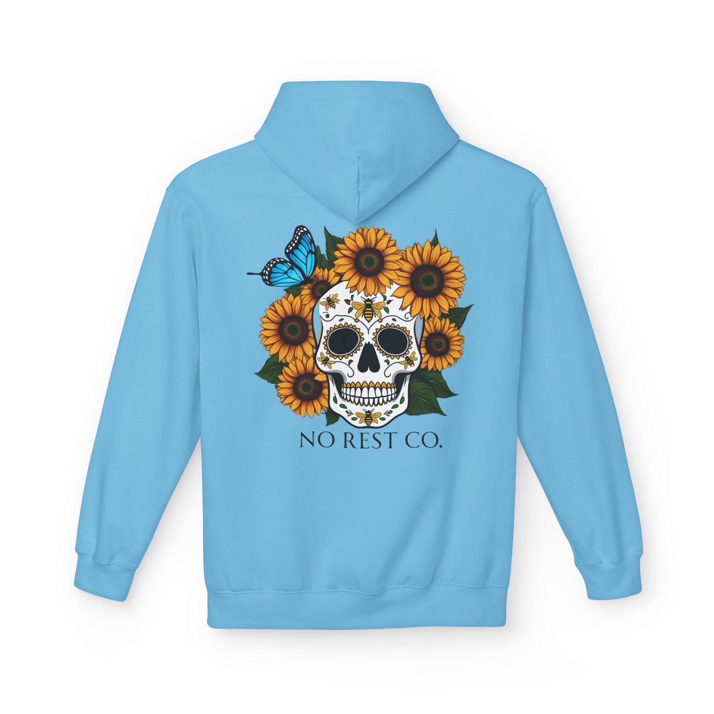 No Rest Co. Midweight Fleece Hoodie - Perfect for Year-Round Comfort