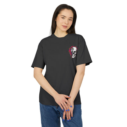 No Rest Co. Floral Skull Graphic Tee - Heavy Faded T-Shirt