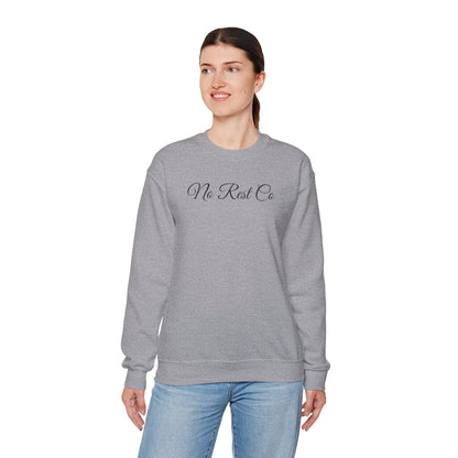 Spirit Heavy Blend Crewneck Sweatshirt with Floral Skull Design